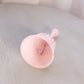 Vintage Fenton Pink Iridescent Opalescent Faberge Glass Bell