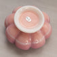 Vintage Fenton Pink White Rosalene Slag Glass Footed Bowl