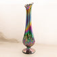 Vintage Fenton Purple Carnival Glass Lily of the Valley Swung Vase