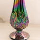 Vintage Fenton Purple Carnival Glass Lily of the Valley Swung Vase