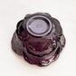 Vintage Fenton Purple Glass Flower Butterfly Lidded Dish
