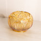 Vintage Fenton Regency Yellow Gold Iridescent Glass Bowl