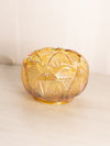 Vintage Fenton Regency Yellow Gold Iridescent Glass Bowl