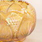 Vintage Fenton Regency Yellow Gold Iridescent Glass Bowl