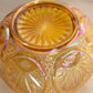 Vintage Fenton Regency Yellow Gold Iridescent Glass Bowl