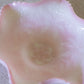 Vintage Fenton Rosalene Carolina Dogwood Pink & White Dish
