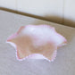 Vintage Fenton Rosalene Carolina Dogwood Pink & White Dish