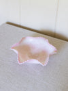 Vintage Fenton Rosalene Carolina Dogwood Pink & White Dish