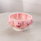 Vintage Fenton Rosalene Glass Bowl with Hand Painted Details