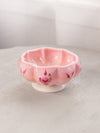 Vintage Fenton Rosalene Glass Bowl with Hand Painted Details