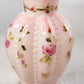 Vintage Fenton Rosalene Glass Vase with Hand Painted Details