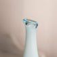 Vintage Fenton Small Blue Opalescent Glass Hobnail Swung Vase