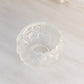 Vintage Fenton Small Clear Satin Glass Water Lily Bowl