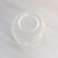 Vintage Fenton Small Clear Satin Glass Water Lily Bowl