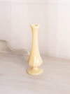 Vintage Fenton Small Cream Milk Glass Footed Bud Vase