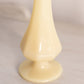 Vintage Fenton Small Cream Milk Glass Footed Bud Vase