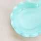 Vintage Fenton Small Turquoise Milk Glass Block and Star Dish