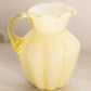 Vintage Fenton Small Yellow Cased Glass Pitcher