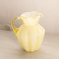 Vintage Fenton Small Yellow Cased Glass Pitcher