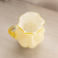 Vintage Fenton Small Yellow Cased Glass Pitcher