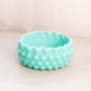 Vintage Fenton Turquoise Milk Glass Hobnail Candy Dish (Bottom Only)