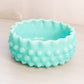 Vintage Fenton Turquoise Milk Glass Hobnail Candy Dish (Bottom Only)