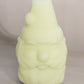 Vintage Fenton Uranium Matte Custard Glass Santa Fairy Lamp (Glows)