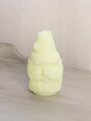 Vintage Fenton Uranium Matte Custard Glass Santa Fairy Lamp (Glows)