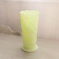 Vintage Fenton Green Custard Uranium Glass Peacock Vase