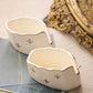 Vintage Fleur-de-lis Ceramic Spoon/Fork Holders (Set of 2)