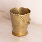 Vintage Floral Etched Brass Handled Bucket