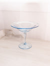 Vintage Fostoria Azure Blue Glass Compote