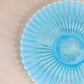 Vintage Fostoria Circular Blue Opalescent Glass Heirloom Plate