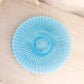 Vintage Fostoria Circular Blue Opalescent Glass Heirloom Plate