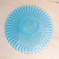 Vintage Fostoria Circular Blue Opalescent Glass Heirloom Plate