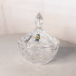 Vintage Fostoria Crystal Lidded Oval Dish with Finial