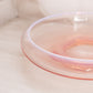 Vintage Fostoria Large Shallow Seascape Pink Opalescent Glass Bowl