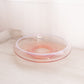 Vintage Fostoria Large Shallow Seascape Pink Opalescent Glass Bowl