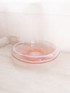 Vintage Fostoria Large Shallow Seascape Pink Opalescent Glass Bowl