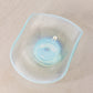 Vintage Fostoria Curved Blue Opalescent Glass Seascape Dish
