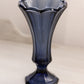 Vintage Fostoria Medium Virginia Dark Blue Glass Vase