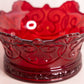 Vintage Fostoria Navarre Red Amberina Gold Glass Crown Bowl
