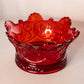 Vintage Fostoria Navarre Red Amberina Gold Glass Crown Bowl