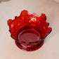 Vintage Fostoria Navarre Red Amberina Gold Glass Crown Bowl