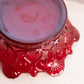 Vintage Fostoria Navarre Red Amberina Gold Glass Crown Bowl