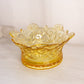Vintage Fostoria Navarre Yellow Gold Glass Crown Bowl