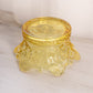 Vintage Fostoria Navarre Yellow Gold Glass Crown Bowl