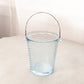 Vintage Fostoria Azure Blue Glass Spiral Optic Ice Bucket