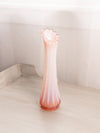 Vintage Fostoria Pink Opalescent Glass Heirloom Swung Vase