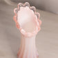 Vintage Fostoria Pink Opalescent Glass Heirloom Swung Vase